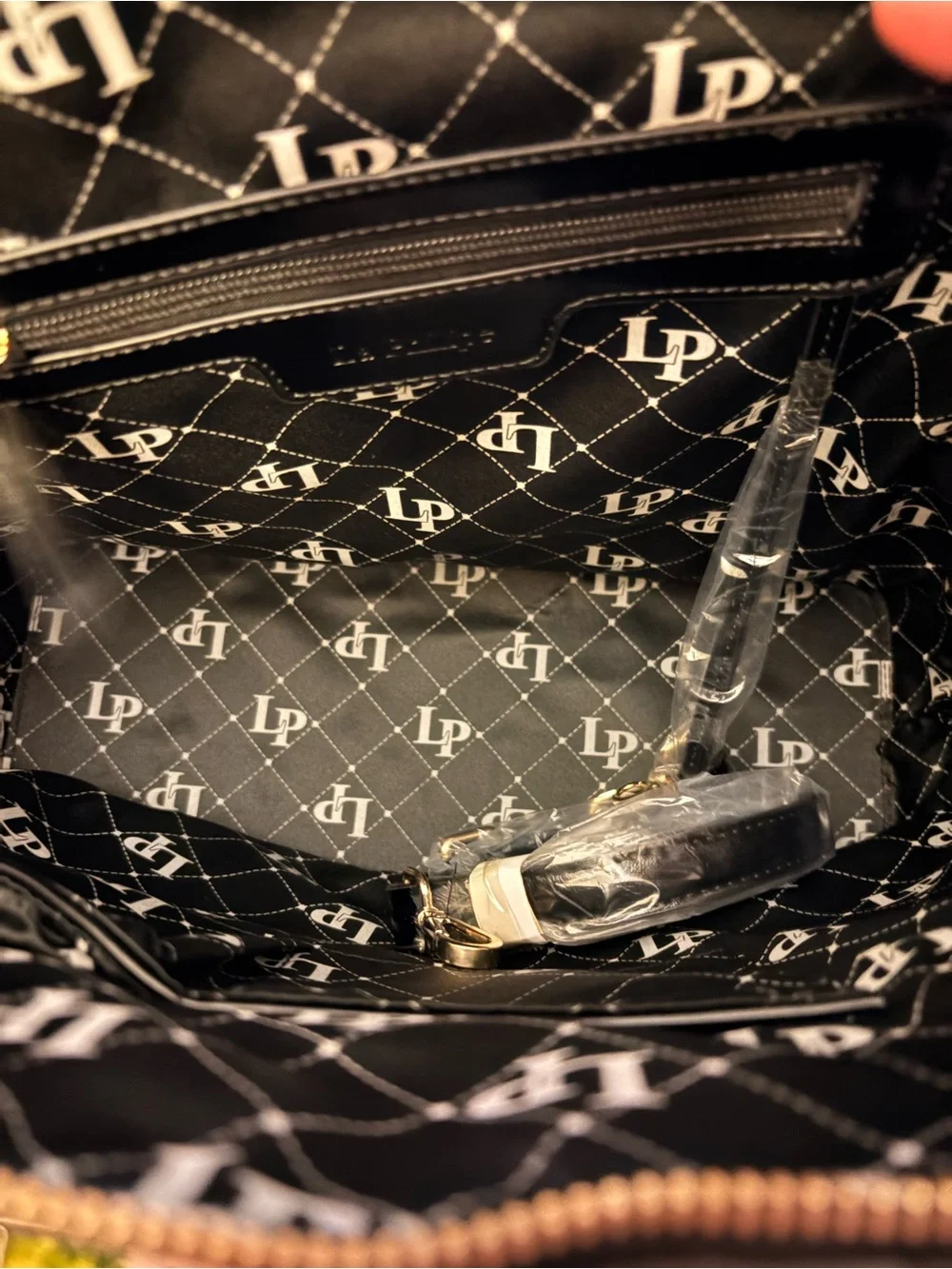 La Philipe Lip-Graphic Dome Satchel